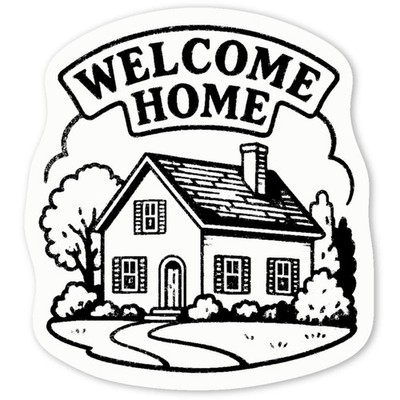 Aufkleber Sticker ''Welcome Home'' (DW057312)