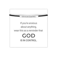 God Is In Control Bracelet Inspirational Gifts for Women Adjustable Handmade Bra