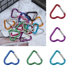 Carabiner Heart Clip Clasp Keyring Spring Snap Hook Camping Carabina Karabiner