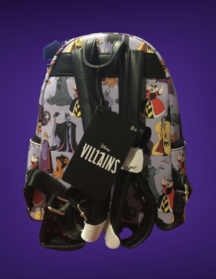 (24Hr Sale)Loungefly Disney Villains Multi Colored Mini Backpack NWT Loungefly Disney Villains Mini Backpack - BoxLunch Exclusive  main image 2