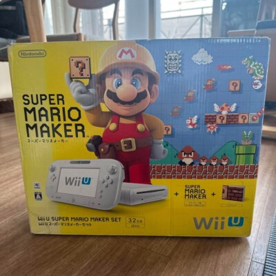 Nintendo Wii U Super Mario Maker Set 32GB White Console with