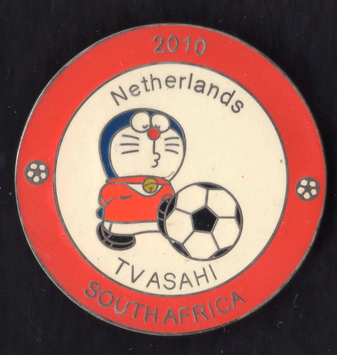 ワールドカップサッカー2010南アフリカピンバッチ2点セットテレビ朝日 ワールドカップサッカー2010南アフリカピンバッチ2点セット