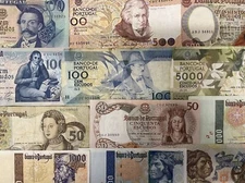 PORTUGUESE ESCUDOS BANKNOTES - CHOICE OF NOTE AND STYLE - PORTUGAL