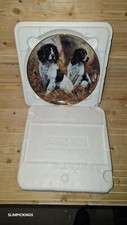 DOG  SPRINGER SPANIEL PLATE  READY & WAITING DANBURY MINT BY JOHN TRICKETT