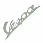 Vespa Legshield Script Badge With Rivets Steel Chrome Plated