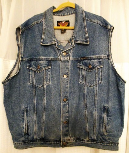 Denim Sleeveless Jacket - XXXL 