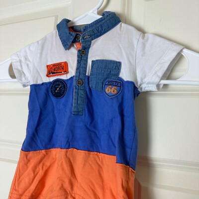 シャツ Petit Lem Color Block One Piece Baby Boy Size 3M | eBay