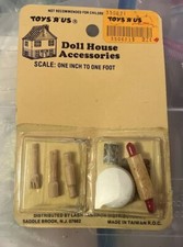 Vintage Toys R Us Doll House Accessories Miniatures Kitchen Cooking Sealed