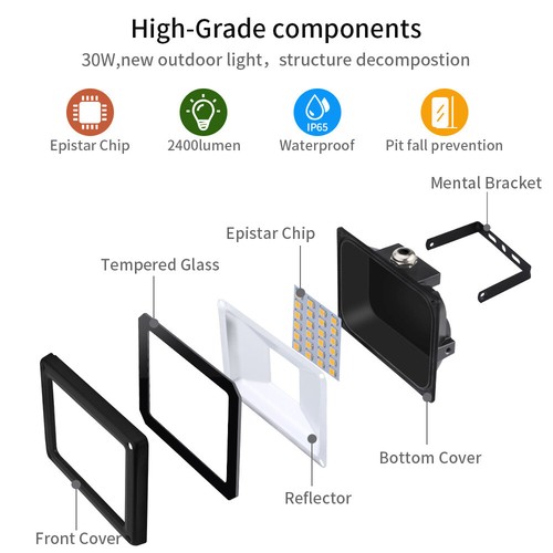 Proyector LED DC12V 10W 20W 30W 50W Proyector SMD Faro Exterior IP65 - Imagen 45 de 60