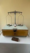 ANCIENNE BALANCE TESTUT TREBUCHET  precission  avec poids Formica Déco