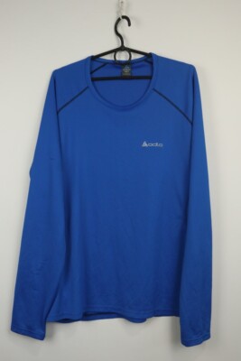 ODLO Blue Long Sleeve Crew Neck Base Layer Activewear Shirt Size XXL