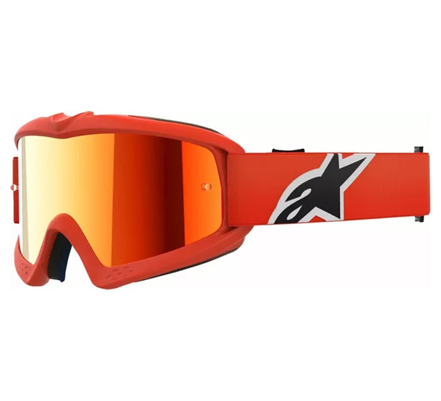Alpinestars 2025 Goggles Youth Vision Corp Orange Mirror Red MX Kids Junior Quad