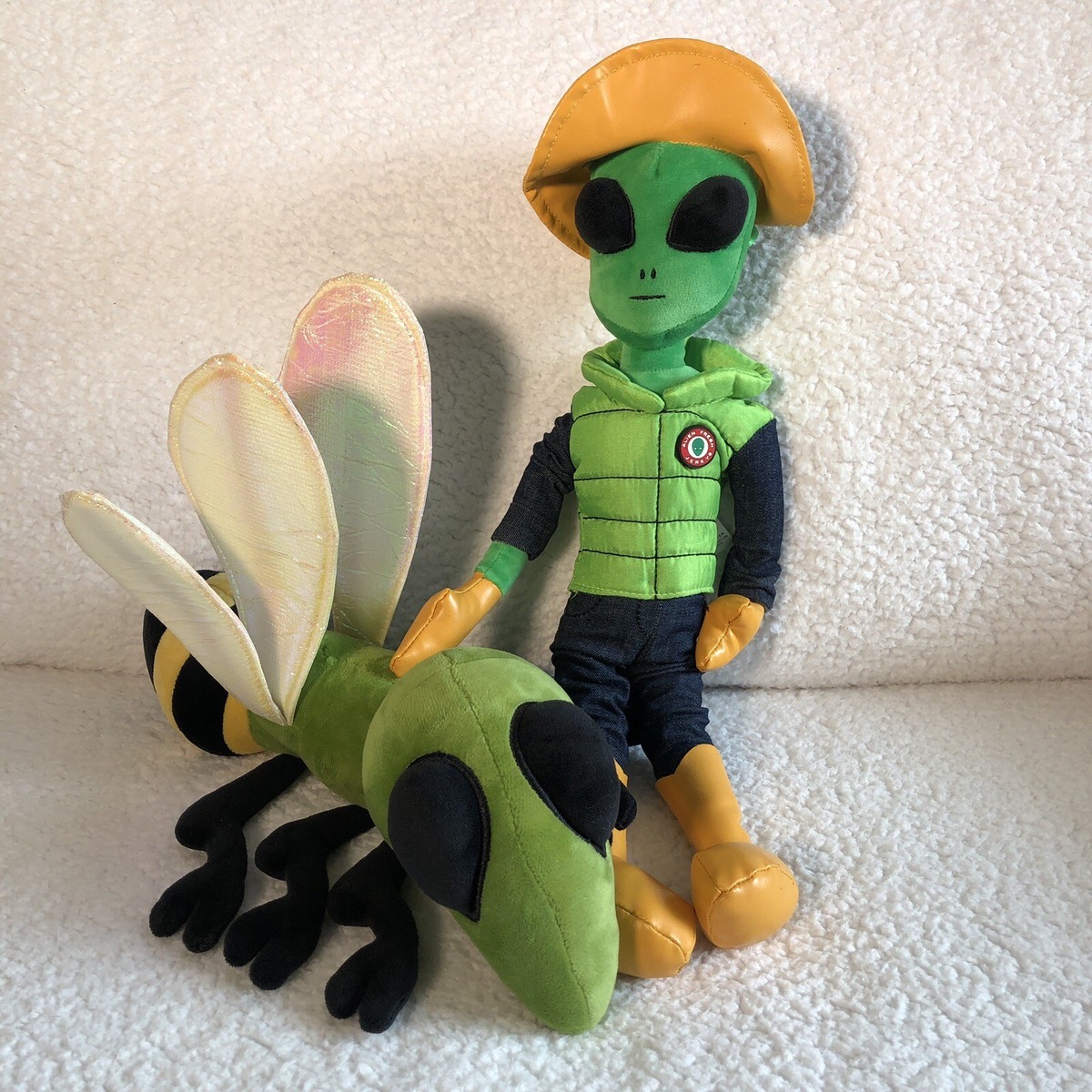 Alien Fresh Jerky Plush Green Space Cowboy Hornet Toy Area 51