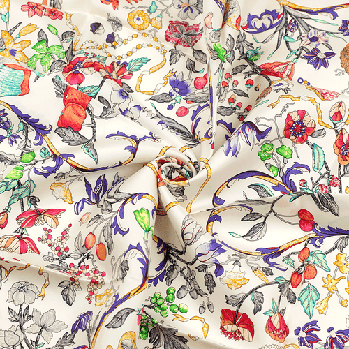 Hermes Scarf PIERRES D'ORIENT ET D'OCCIDENT 90cm Silk Carre ZOE PAUWELS - Picture 4 of 6