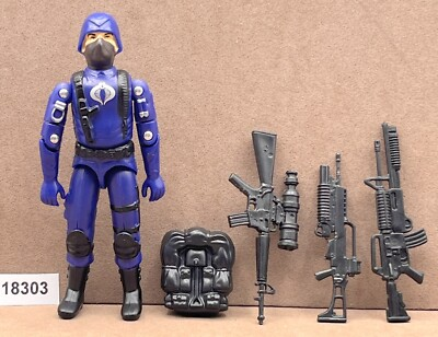 #ad BLACK MAJOR CUSTOM BLUE VENOM VIPER PILOT COBRA TROOPER G.I. Joe 3.75quot; #2 $22.99