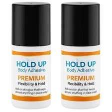 Body Glue for Dancers 2 oz Roll On - Skin Adhesive for Costumes & Lingerie