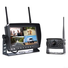 Digital Wireless Backup Camera 7" Monitor Rear View System 12-24V For Trailer RV