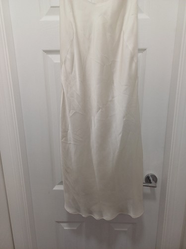 M&S ROSIE Satin Printed Short Chemise Nightdress Size 10 IVORY - Picture 2 of 9