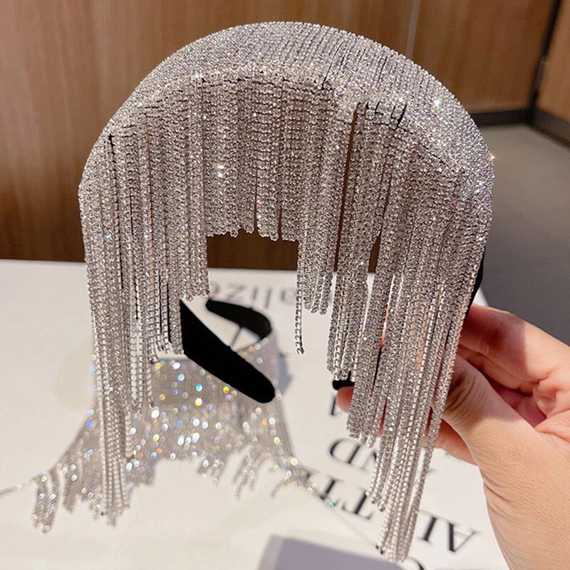 12 pezzi di fascia per capelli con paillettes per ragazze