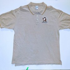 Vintage Warner Bros Womens Golf Polo L Shirt Looney Tunes Taz Tasmanian Devil