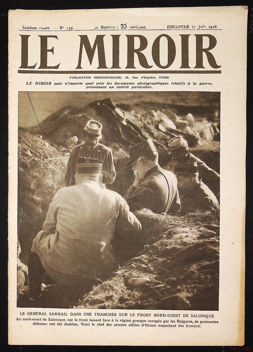 LE MIROIR JOURNAL de Guerre 1914-18 (Scan complet) - 11 Juin 1916 N°133 EUR 9,99 - FR