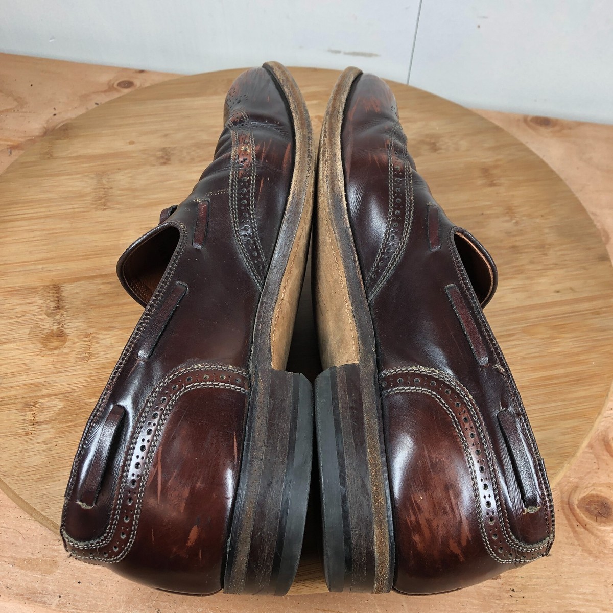 Breather Wright Shoes Mens 11 D Tasseled Loafers Wingtip 