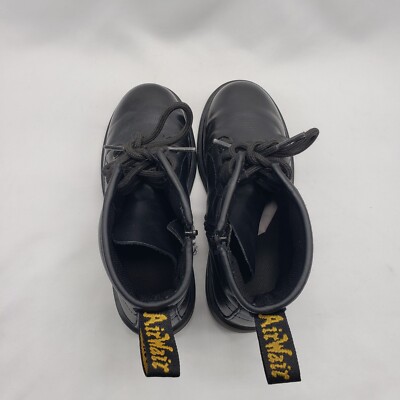 Dr Martens 1469J Black Delaney Leather Side Zip Boots Mens Size US