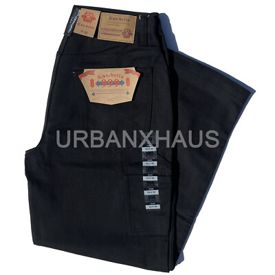 KNO BETTA Men's Loose Fit Carpenter Denim Jeans Baggy Work