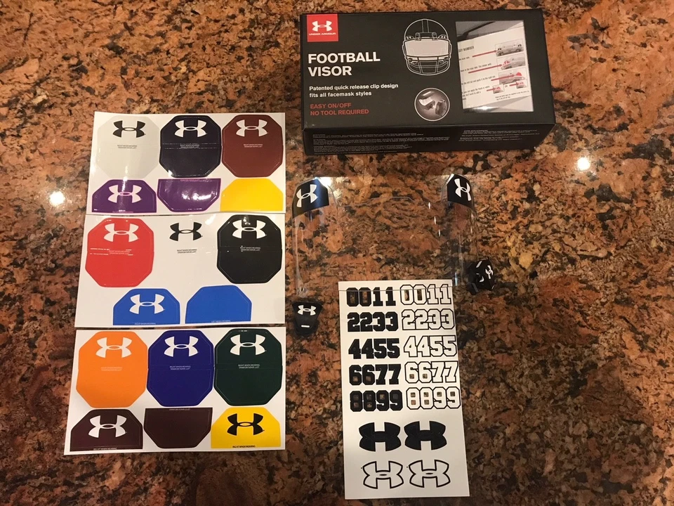 MEJOR PRECIO Under Armour Fútbol Protector de Ojos Visera Tinte Gris ENVÍO GRATUITO UA NUEVO Foto 2 de 2