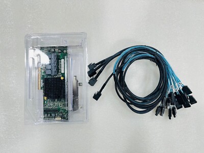 Adaptec ASR-71605 16-Port 6Gb/s 1GB SAS SATA PCIe RAID Controller + 4*SFF-8643