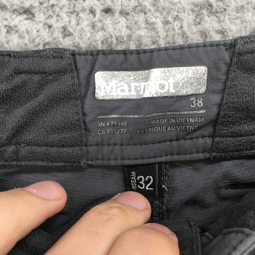Marmot Cargo Pants Mens 38/32 Gray Straight Leg Mid Rise Zip Casual Nylon - Picture 13 of 16