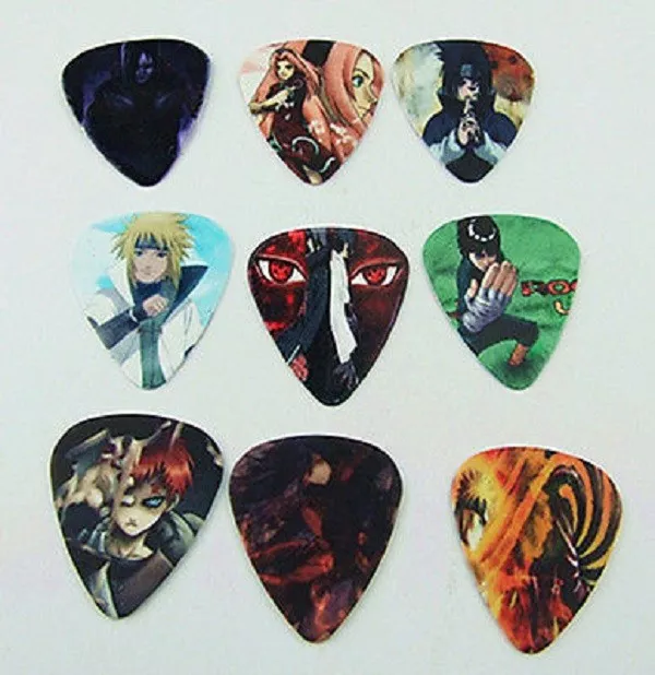 Naruto Anime Japanese Guitar Picks Lot of 10 1.0 mm Free Tracking