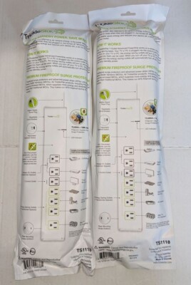 2 TrickleStar 7 Outlet Tier 1 Advanced Smart Power Strips/Surge Protectors