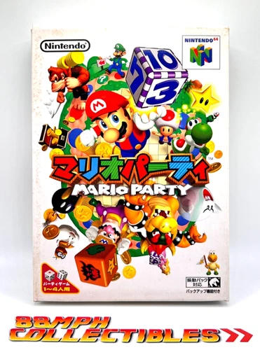 Near MINT MARIO PARTY 64 Complete in Box Nintendo N64 Japanese Ships from 🇺🇸!