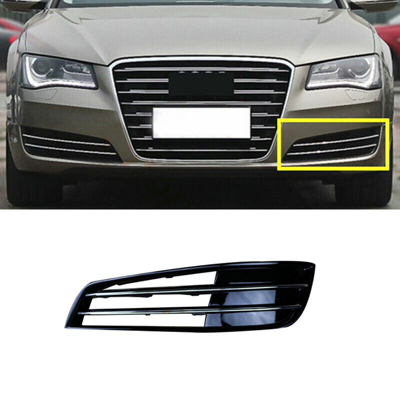 Automotive Parts Fog Lamp Frame Front Bumper Fog Light Grille Cover For AUDI A8