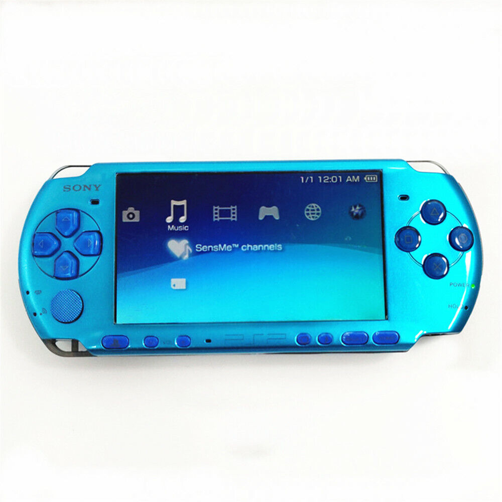 Sony Playstation Portable (PSP) 3000 Series Handheld Gaming Console System  - Blue (Renewed)