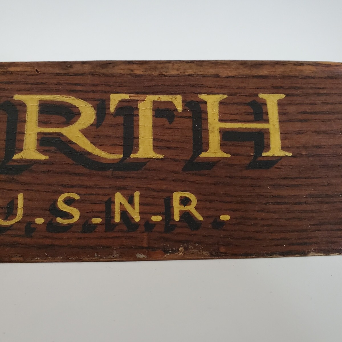 値下げ！1700s ビンテージUSN  OFFICER  DESK  PLATE 値下げ！1700s ビンテージUSN OFFICER DESK PLATE