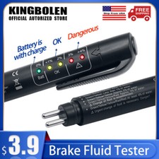 Brake Fluid Tester Pen 5 Led Auto Oil Moisture Diagnostic Tool For Dot3 Dot4dot5