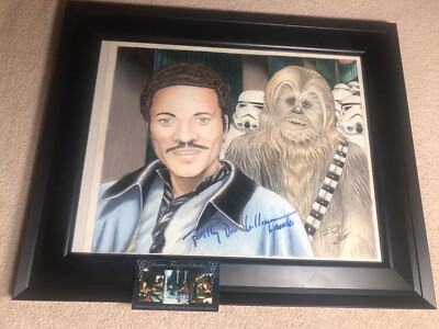 Billy Dee Williams Lando Calrissian Signed Original Star Wars Art Denae Frazier