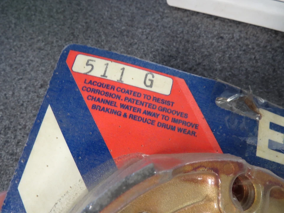 NOS EBC Brake Shoe Set Fits: Yamaha 77-80 IT250 SR250 XT500 YZ456 511G - Image 2 of 4