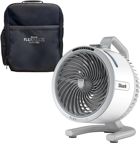 Shark FlexBreeze HydroGo Fan&Travel Bag — Ultra-powerful portable fan w/indoor +
