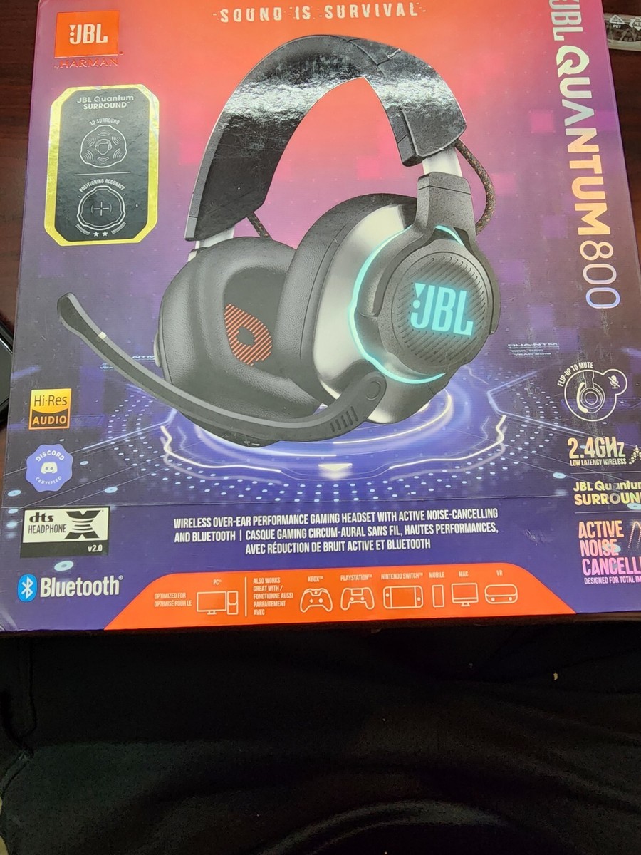 JBL by Harman Quantum 800 Gaming Headset | Black | Bluetooth