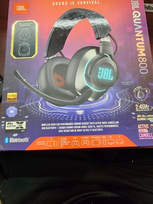 JBL by Harman Quantum 800 Gaming Headset | Black | Bluetooth