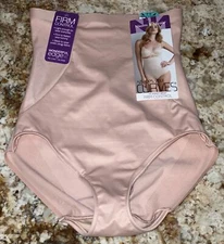 NAOMI NICOLE Shapes Your Curves Hush Nude High Waist Brief Panty NEW Womens Sz M