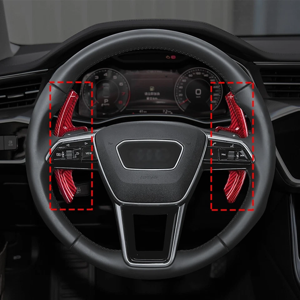 For 2020-2023 Audi A3 A4 B9 A5 A6 C8 A7 Steering Wheel Paddle Shifter Extension - Image 2 of 4