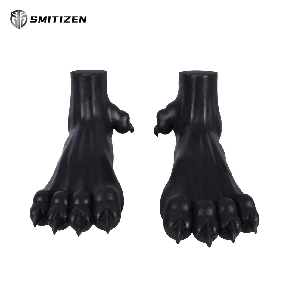 Smitizen Silicona Negro Patas de Dragón Zapatos Disfraces para Fiesta de Halloween Juegos con disfraces Foto 2 de 4