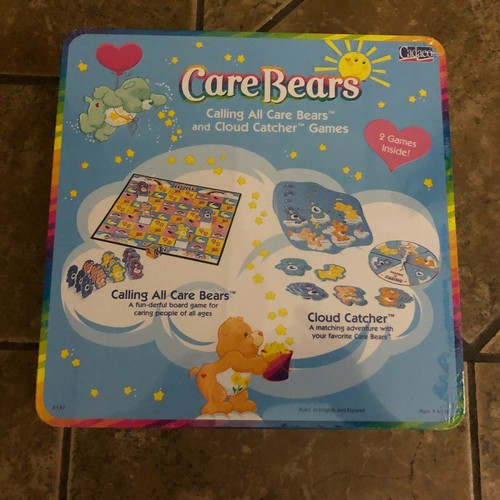 Calling All Care Bears + Cloud Catcher Games Keepsake Tin Factory Sealed 2003