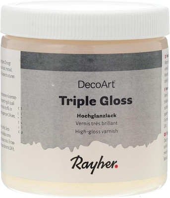 Rayher Triple Gloss, Aufstrich Lack, Klar, Hochglänzend, Dose 236 Ml, Für Den In