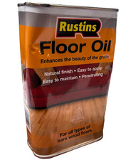 Wood Floor Oil Rustins 1 Litre Enhance Interior Floors SALE Dented Tin