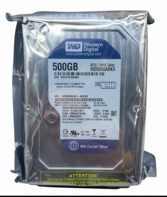 NEW WD Caviar Blue 500GB 3.5 SATA Hard Drive WD5000AAKX 7200 RPM 6Gbps HDD SLD